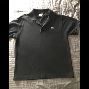 Men’s black polo shirt